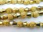Vintage Crown Trifari Gold Tone Beaded Multi Strand Necklace 119.2g image number 4