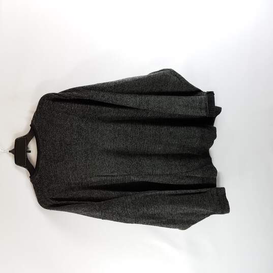 Sergeto Men Grey/Black Crewneck Sweater XL image number 2