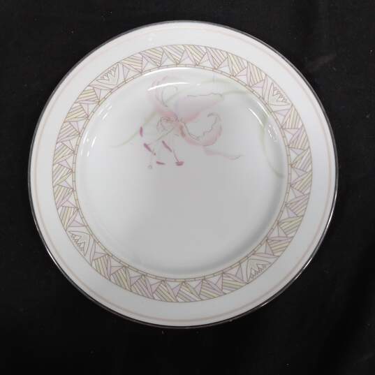 7PC Lenox Bouquet Collection Pink Lily Pattern Assorted Plate Bundle image number 4