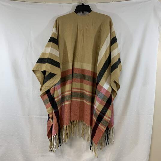 Women's Multicolor Woolrich Open-Front Poncho, Sz. One Size image number 2