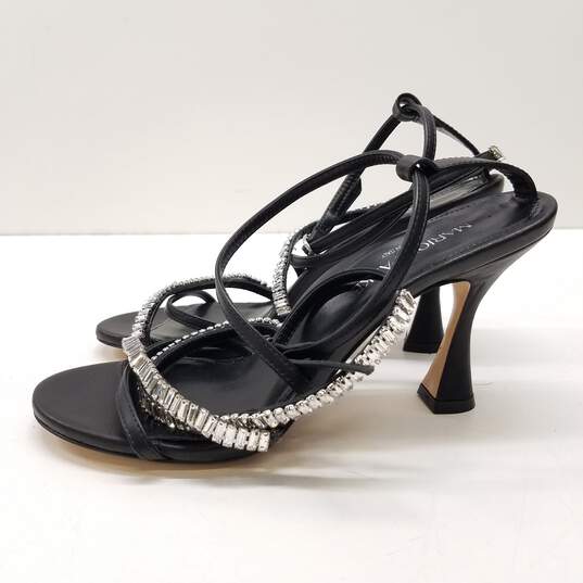 Marion Parke Embellished Wrap Heels Black 6.5 image number 2
