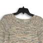 NWT Sonoma Womens Multicolor 3/4 Sleeve Round Neck Pullover Sweater Size Large image number 4