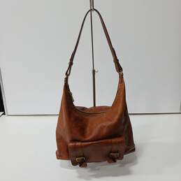 WOMEN'S BROWN LEATHER FOSSIL PURSE