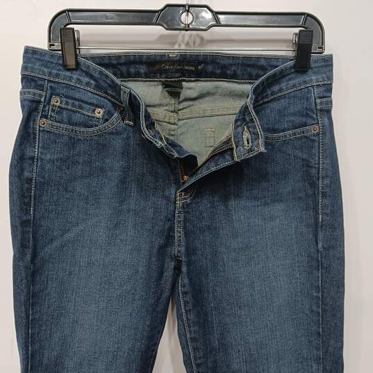 Calvin Klein Women's Blue Flare Jeans Size 8/32 image number 3