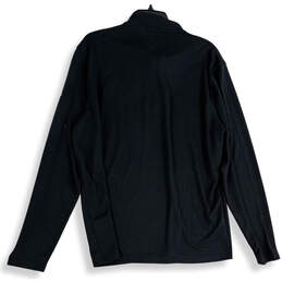 NWT Mens Black Dri-Fit Mock Neck Long Sleeve Activewear T-Shirt Size XL alternative image