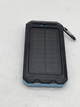 Blue Black S1008D Waterproof LED Flashlights Portable Solar Power Bank alternative image
