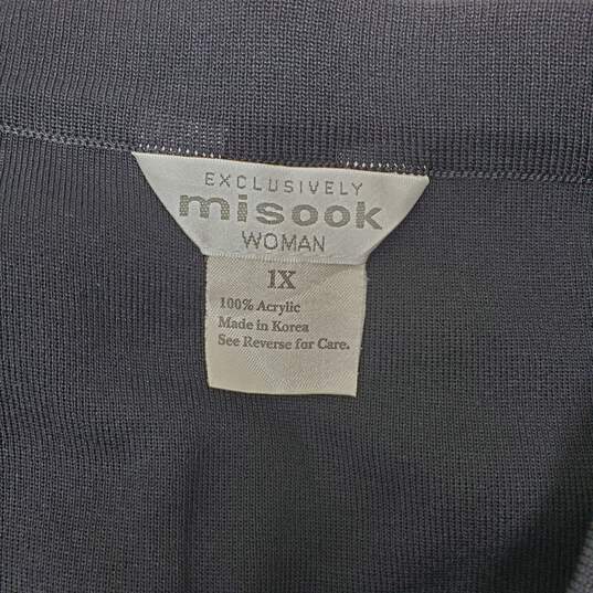 Exclusively Misook Long Black Skirt Women's Size 1X image number 3