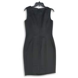 Black Tie Oleg Cassini Womens Black Sleeveless Back Zip Sheath Dress Size 6 alternative image