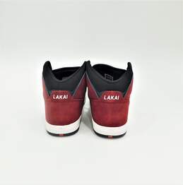 Lakai Telford Red White & Navy Suede Skater Hi-Top Shoes Size 14 alternative image