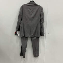 NWT Mens Gray Two Button Blazer And Pants Two Piece Set Sz 41 R W34X32L alternative image