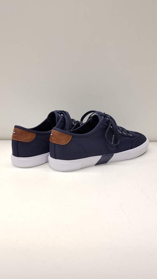 Tommy Hilfiger Pandora Navy Blue Canvas Casual Shoes Men's Size 11.5 image number 4