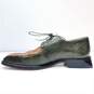 Belvedere Green Genuine Alligator Leather Dress Oxford Shoes Men's Size 7 M image number 2