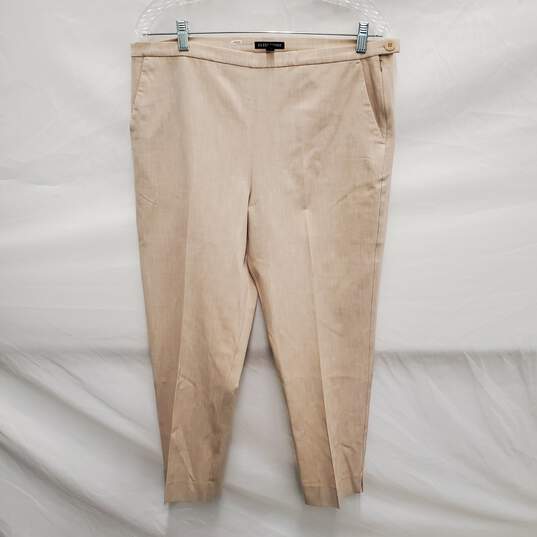 Eileen Fisher WM's Ankle High Rise Beige Pants Size 12 x 22 image number 1