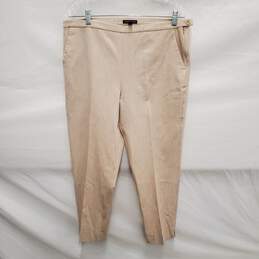 Eileen Fisher WM's Ankle High Rise Beige Pants Size 12 x 22