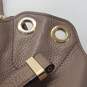 Michael Kors Brown Pebble Leather Drawstring Hobo Handbag image number 7