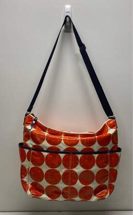 Kate Spade Orange Polka Dot Diaper Shoulder Tote Bag