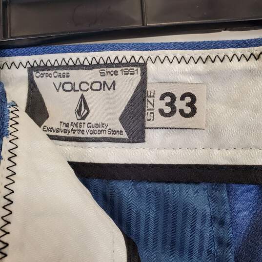Volcom Men Blue Chino Shorts NWT sz 33 image number 4