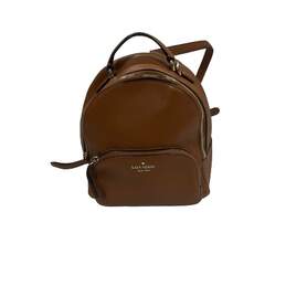 New York Leila Dome Leather Medium Backpack Shoulder Bag