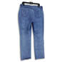 Womens Blue Denim Medium Wash 5-Pocket Design Straight Leg Jeans Size 16 image number 4