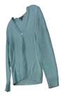Womens Blue Long Sleeve V Neck Casual Cardigan Sweater Size Small image number 5