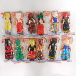Vintage Nationality Dolls w/ Sleeping Eyes 6 Inch Made In Hong Kong Lot of 12 alternative image