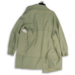 NWT Womens Green Long Sleeve Zip Pockets Open Front Activewear Jacket Sz XL alternative image