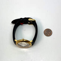 Designer Fossil PC-7362 Gold-Tone Leather Belt Analog Quartz Wristwatch