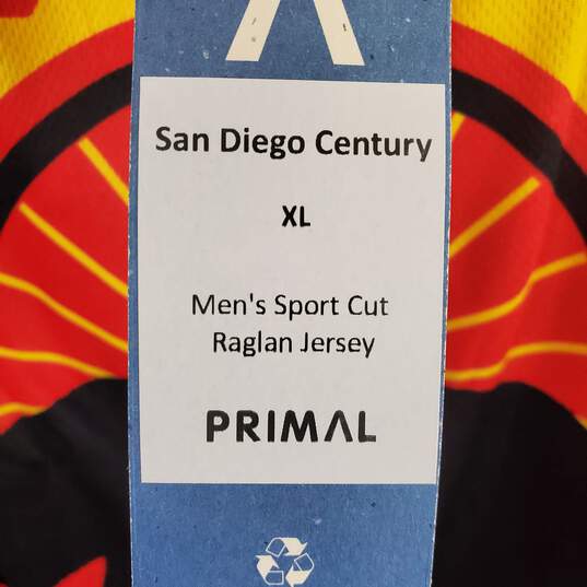 Primal Men Red San Diego Sport Raglan Jersey XL NWT image number 5