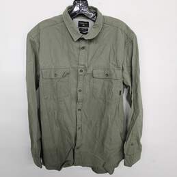 Quick Silver Green Button Up