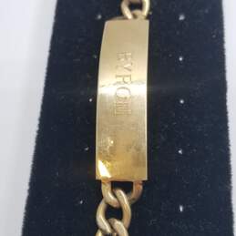 Elco Gold Filled Engraved Signet Bracelet 32.7 alternative image