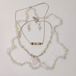 Fairy Core Pink and Purple Tones Semi Precious Gemstone Mineral Stone Costume Jewelry Collection alternative image