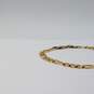 14k Gold Chunky 6.5mm 9.5 Inch Figaro Chain Bracelet/Anklet 13.3g image number 3