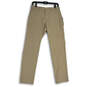 NWT Mens Tan Flat Front Slash Pocket Straight Leg Chino Pants Size 30x30 image number 1