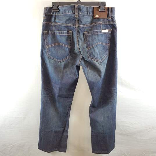 Armani Exchange Men Blue Washed Jeans Sz 34 Long image number 2