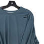 Mens Blue Long Sleeve Round Neck Pullover T-Shirt Size XXL image number 2