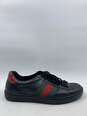 Authentic Gucci Ace Low Black Leather Sneaker M 6 image number 1