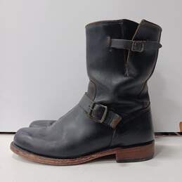 Women's Black Leather Frye Boots Size 11 alternative image