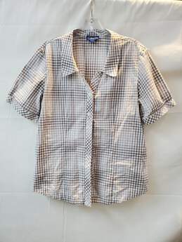 Pendleton Woolen Mills Short Sleeve Checkered Button Up Shirt Size L