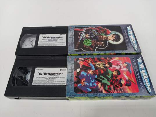 VHS Tapes Yu-Gi-Oh & Yu-Yu Yakusho Animation Shows Assorted 4pc Lot image number 5