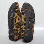 AUTHENTICATED Prada Brown Leopard Print Fur Flats Size 36 image number 4