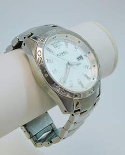 Fossil Blue AM-4116 Icy & Silver Tone Chunky Watch 147.3g alternative image