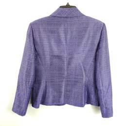 Le Suit Women Purple Blazer Sz 10 alternative image