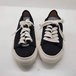 Frye Women's 'Gia' Black Canvas Low Lace Up Sneakers Size 8.5 alternative image