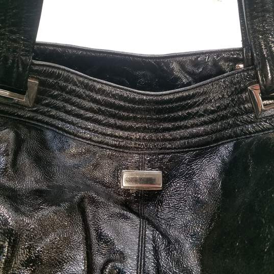 KOOBA Black Patent Leather Large Hobo Tote Bag image number 7
