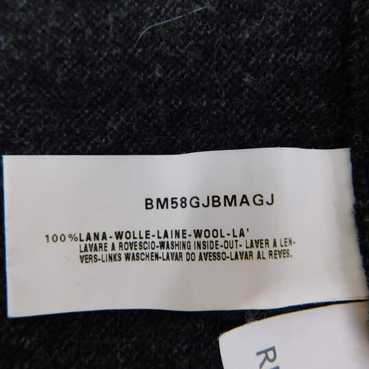 Armani Collezioni Grey Wool Ruffle Trim Peplum Blazer Women's Jacket Size 4 with COA image number 7