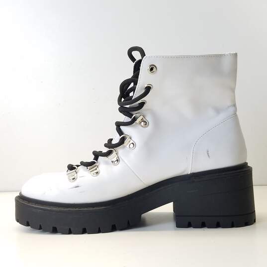 Skechers Women's Lug-Sole Boots White/Black Size 5.5 image number 2