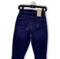 NWT Womens Blue Denim Distressed High Rise Skinny Leg Ankle Jeans Size 25 image number 4