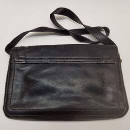 OrYANY Leather Turnlock Flap Shoulder Bag Black alternative image