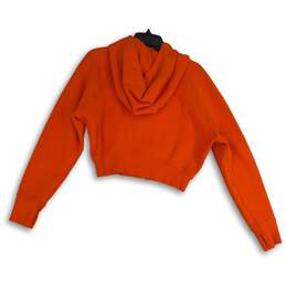 Lululemon Womens Scuba Orange Long Sleeve Cropped Full Zip Hoodie Size 10 alternative image
