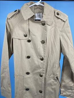 Ann Taylor Loft Womens Beige Double Breasted Trench Coat Size S T-0542973-B alternative image